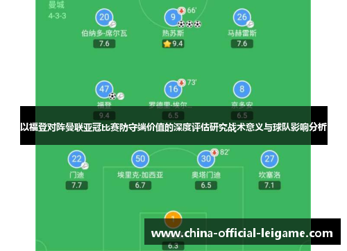 以福登对阵曼联亚冠比赛防守端价值的深度评估研究战术意义与球队影响分析